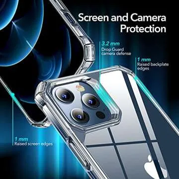 ESR for iPhone 12 Pro Max Case, Military-Grade Protection, Shock-Absorbing Corners, Scratch- and Yellowing-Resistant Hard Back, Phone Case for iPhone 12 Pro Max, Air Armor Case, Clear