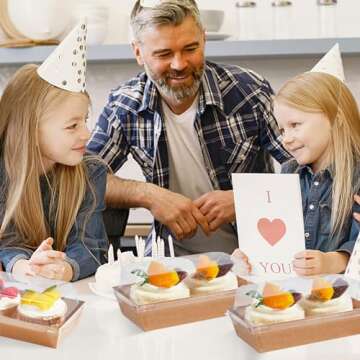 Ocmoiy Paper Charcuterie Boxes with Clear Lids, 50 Pack Disposable Sandwich Containers, Small Kraft Bakery Treat Boxes for 2 Cupcakes, Muffins, Hot Cocoa Bombs, Strawberries, To Go Desserts Boxes