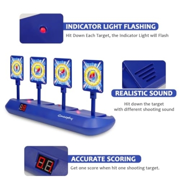 GMAOPHY Digital Shooting Targets with Foam Dart Blaster