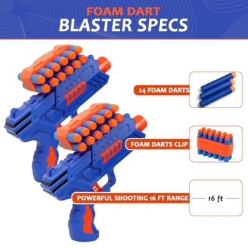 GMAOPHY Digital Shooting Targets with Foam Dart Blaster