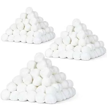 DecorRack 300 Count Mini Cotton Balls for Hypoallergenic Makeup, Pet Care, and Crafting Needs