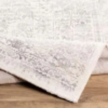 Livabliss Klaudia Trellis Modern Area Rug,7'10" x 10',Light Grey