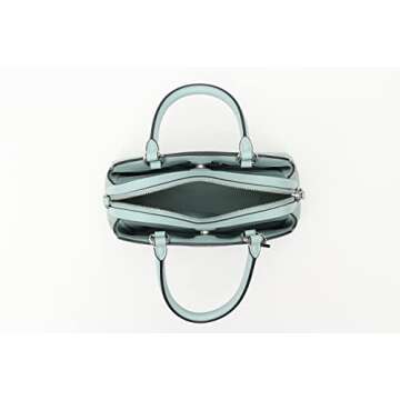 Coach Women's Mini Lillie Carryall (Coated Canvas - Mystical Floral Print - Light Teal)