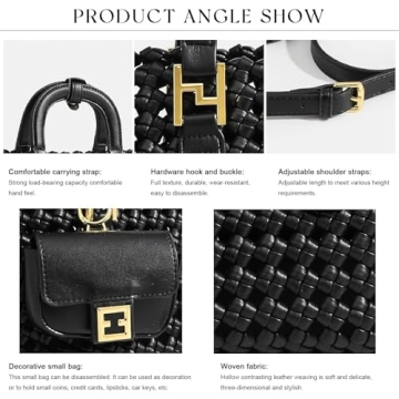 Vegan Leather Crossbody Shoulder Bag for Women - Stylish & Durable