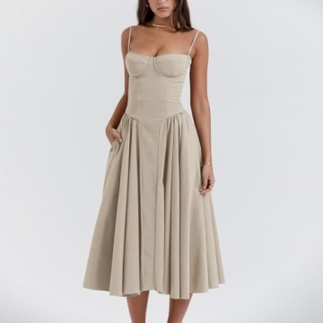 Floral Corset Dress - Elegant Summer Fashion for Women