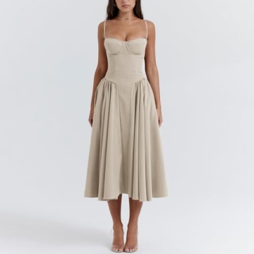 Floral Corset Dress - Elegant Summer Fashion for Women