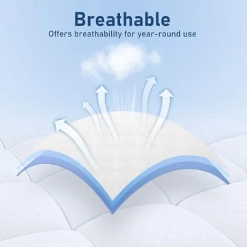 Queen Cooling Mattress Topper for Pressure Relief Comfort