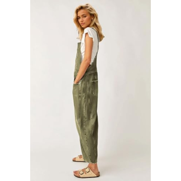 Women's Denim Overalls Adjustable Straps Comfortable Fit