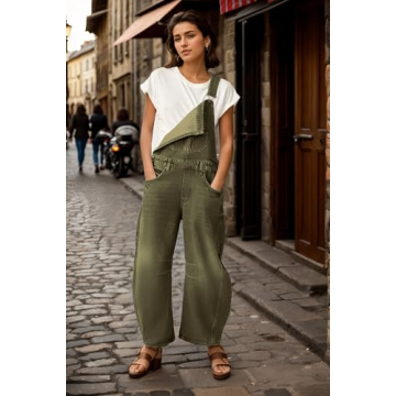 Women's Denim Overalls Adjustable Straps Comfortable Fit
