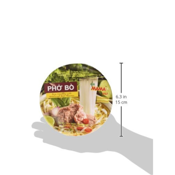 MAMA Pho Bo Instant Soup - Chewy Noodles, Delicious Flavor