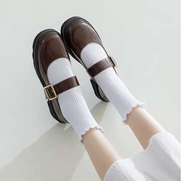 Mcool Mary Women's Ruffle Socks - 10 Pair Cute Ankle Socks