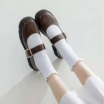 Mcool Mary Women's Ruffle Socks - 10 Pair Cute Ankle Socks