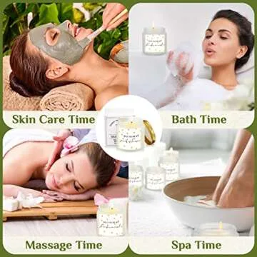 Lewtemi 7 Pcs Bridesmaid Gifts Maid of Honor Candle Matron of Honor Gift for Women Lavender Scented Candles Bridal Proposal Invited Favor for Bridal Shower Wedding