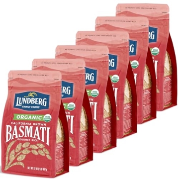 Lundberg Organic Long Grain Brown Basmati Rice - Fluffy & Aromatic