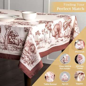Maison d' Hermine Cotton Tablecloth - Elegant Dining Essential