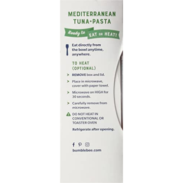 Bumble Bee Quick Catch Mediterranean Pasta - 12g Protein & No Artificial Flavors