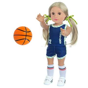 18 Inch Doll Basketball Clothes Sports Set with Accessories