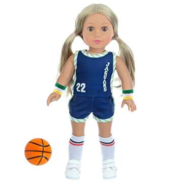 18 Inch Doll Basketball Clothes Sports Set with Accessories