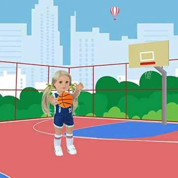 18 Inch Doll Basketball Clothes Sports Set with Accessories