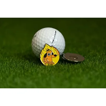 Funny Golf Ball Marker with Magnetic Clip - This is Fine