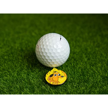 Funny Golf Ball Marker with Magnetic Clip - This is Fine