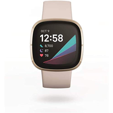 Fitbit Sense Smartwatch GPS Heart Rate ECG White Gold