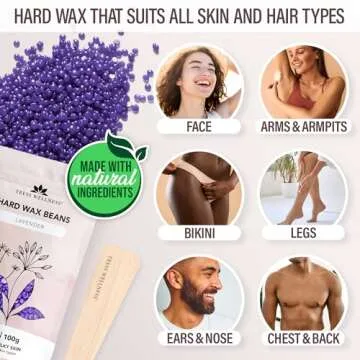 Tress Wellness Waxing Kit for Brazilian Wax - Easy to Use - For Sensitive Skin - Digital Display, Fl...