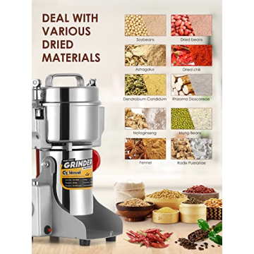 CGOLDENWALL 300g Electric Grain Grinder for Fast Grinding