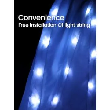 UPORPOR Princess Dresses for Girls Toddler Princess Costume Dress Up Clothes for Girls Halloween Costume with Cape for Christmas, Birthday, Party, LED Light No Assembly Needed, 130