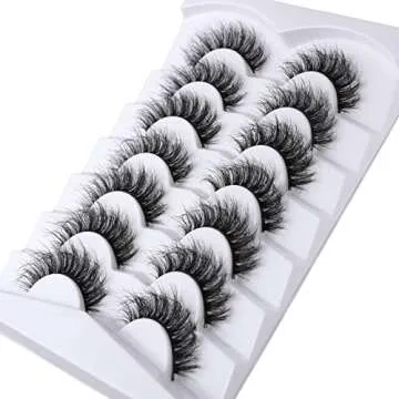 Mebver Cat Eye Faux Mink Lashes for Natural Glam