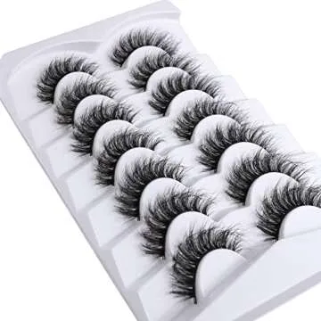 Mebver Cat Eye Faux Mink Lashes for Natural Glam