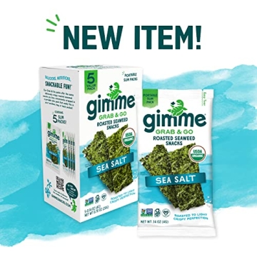 Gimme Organic Roasted Seaweed Snacks - Healthy & Tasty