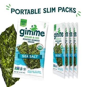 Gimme Organic Roasted Seaweed Snacks - Healthy & Tasty