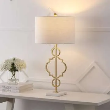 Stylish JONATHAN Y Table Lamp with Marble Base Included