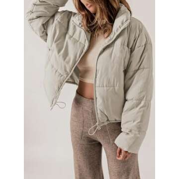 Dokotoo Womens Puffer Jacket Warm Stylish Winter Essential