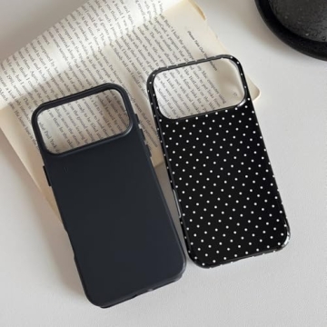 Longlayss Compatible with iPhone 17 Pro Max Case Cute Aesthetic Polka Dot Phone Case for Women Girl ...