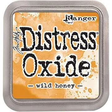 Ranger Tim Holtz Distress Oxide Ink Pads - Abandoned Coral, Wild Honey, Picked Raspberry, Peacock Feathers, Salty Ocean and Seedless Preserves - Bundle of 6 Ink Pads - Set Released June 2017