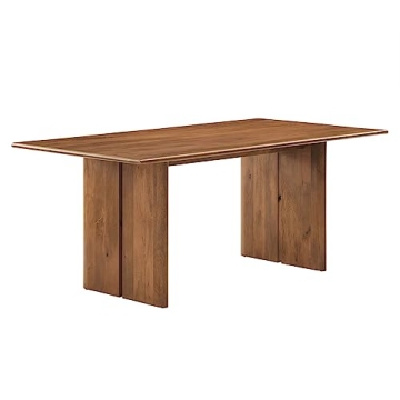 Modway Amistad 72" Solid Wood Modern Farmhouse Rectangular Dining Table