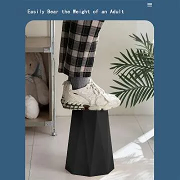 WEECRON Trash Can Bathroom Garbage Can 2.6 Gallon Plastic Waste Basket for Office Bedroom Kitchen, 2 Pack Black