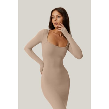 Stylish QINSEN Women's Long Maxi Dress for Any Occasion