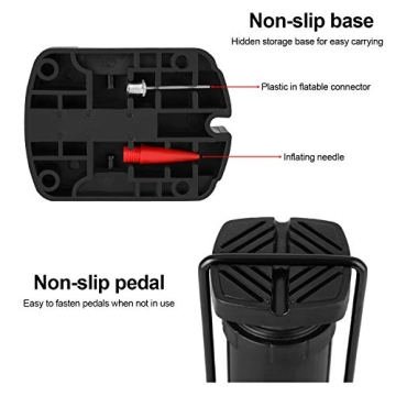 Portable Mini Bicycle Pump for Easy Inflation