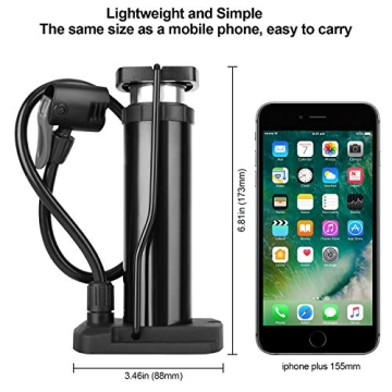 Portable Mini Bicycle Pump for Easy Inflation