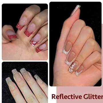 GAOY Reflective Glitter Gel Nail Polish Set, 6 Colors Available