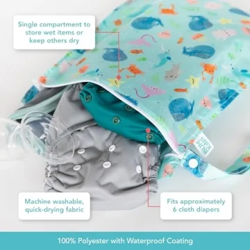 Bumkins Stylish Waterproof Wet Bag for All Your Needs