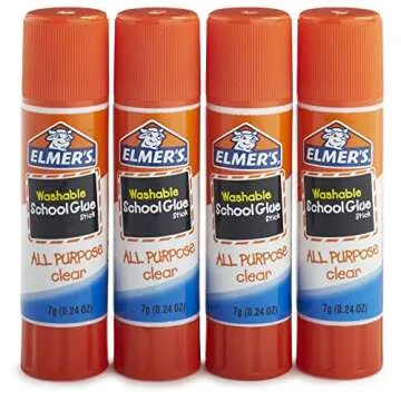 Elmer's All Purpose School Glue Sticks - 4 Pack, Washable
