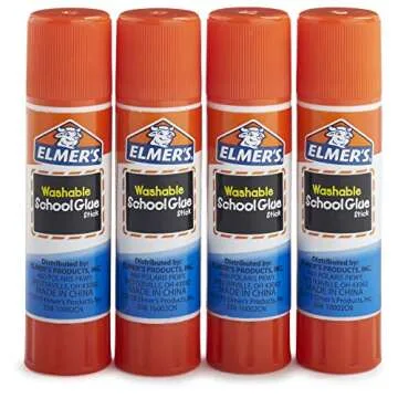 Elmer's All Purpose School Glue Sticks - 4 Pack, Washable