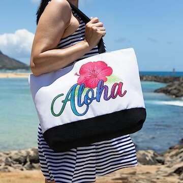 Aloha Beach Tote - Stylish & Spacious for All Occasions