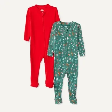 Cozy Amazon Essentials x Sofia Grainge Baby Boys' Holiday Pajama Sets - Pack of 2