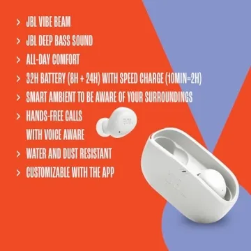 JBL Vibe Buds: True Wireless with 32H Battery Life