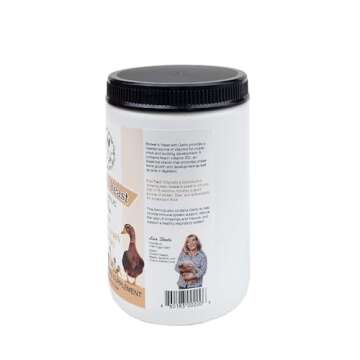 Fresh Eggs Daily Brewer's Yeast with Garlic Powder and Niacin for Ducks Ducklings Feed Supplement Vitamins for Backyard Chickens 1LB